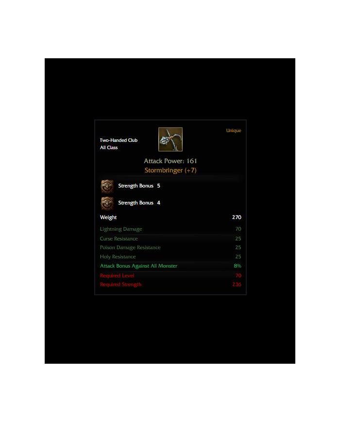 Stormbringer +7 Str Rünlü