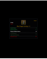 BLUE DRAGON EARRING +1