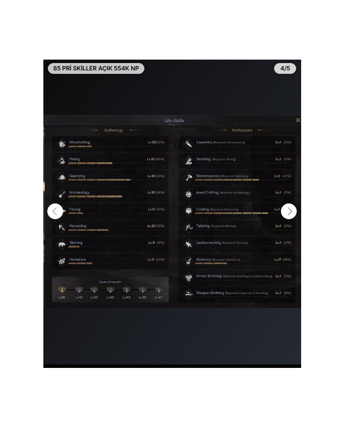 85 PRİ SKİLLER AÇIK 554K NP