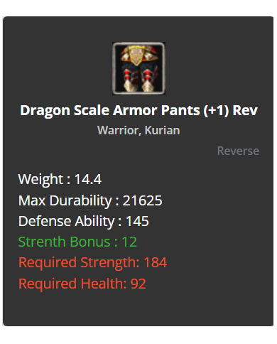 +7 Dragon Scale Set