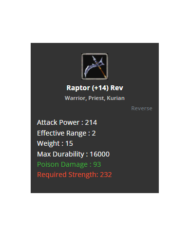 +14 Raptor ( DESTAN )