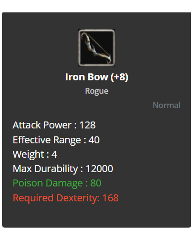 +8 iron bow