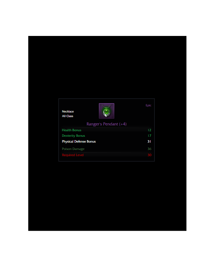 +4 Ranger's Pendant