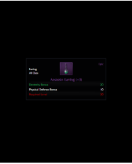 +3 assassin earring
