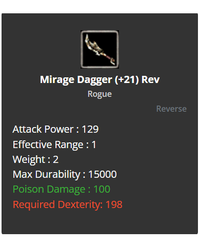 +10 Mirage Dagger