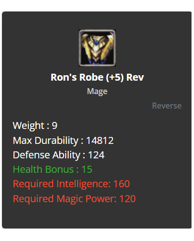 +5 Rev Ron Set