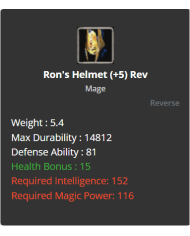 +5 Rev Ron Set
