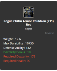 reb11 chd + rogue chitin set