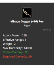+16 Rev Mirage Dagger
