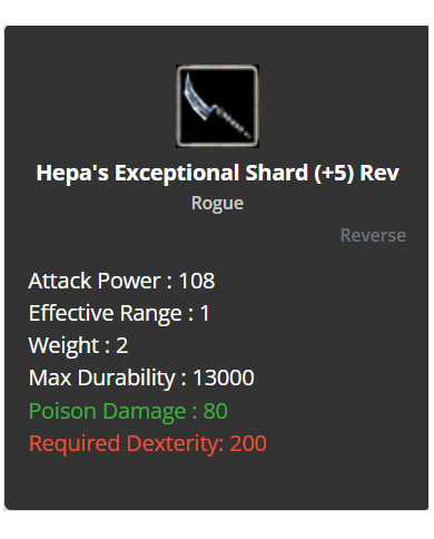 +8 Hepa Expcetional Shard