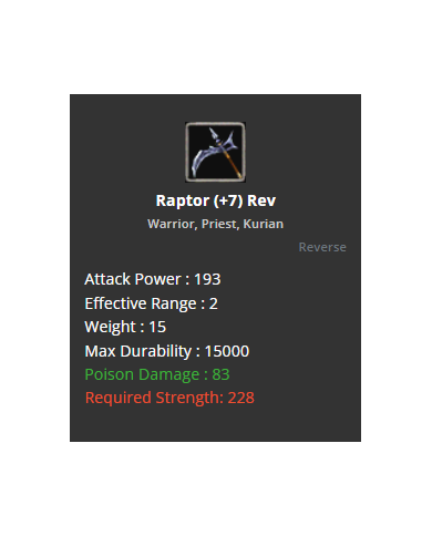 +7 Rev Raptor