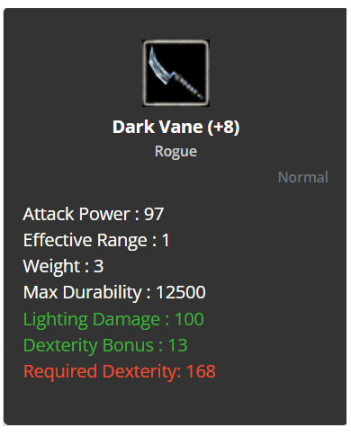+8 Dark Vane