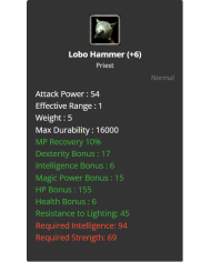+6 Lobo Hammer