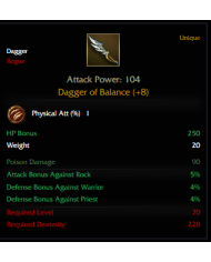 Dagger Of Balance +8