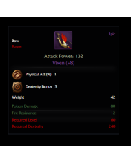 +8 Vixen 1 psy 3 dex