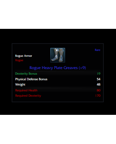 +9 ROGUE HEAVY PLATE