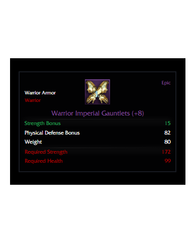 Warrior Imperial +8 SET