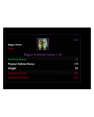 ROGUE İMPERİAL +8 SET (15 DEX)