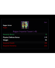 ROGUE İMPERİAL +8 SET (15 DEX)