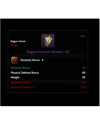ROGUE İMPERİAL +8 SET (15 DEX)